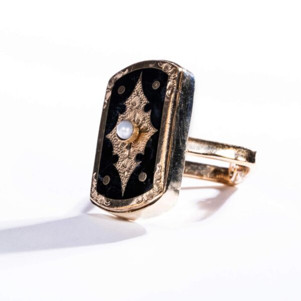 Gold Square Ring