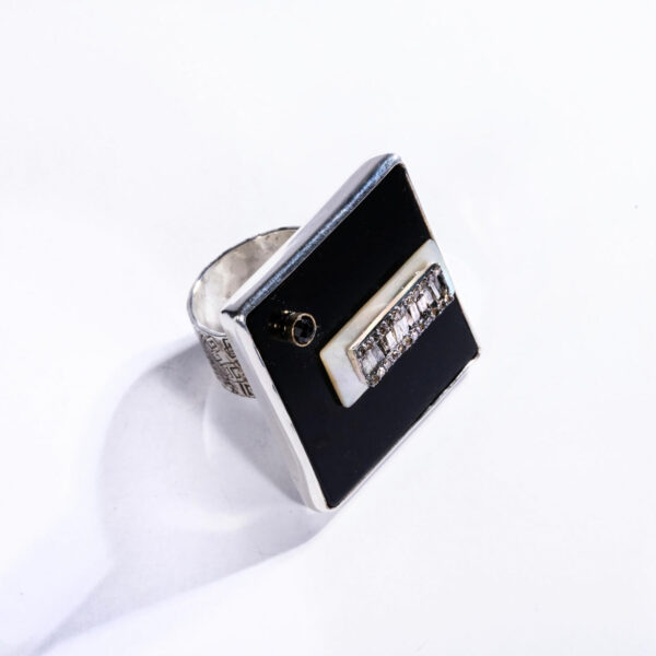 Sterling Silver Square Ring