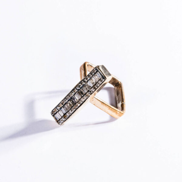 Gold Square Ring