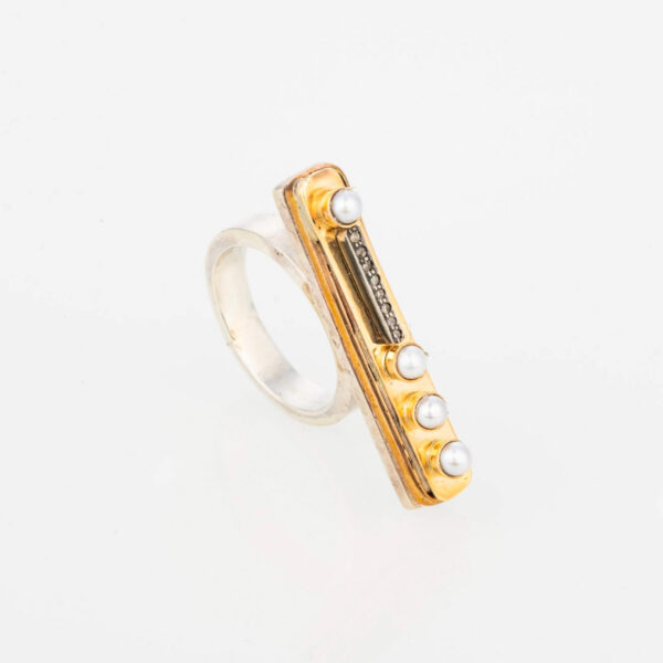 Sterling Silver & Gold Ring