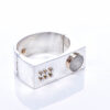 Sterling Silver & Diamond Bangle Bracelet