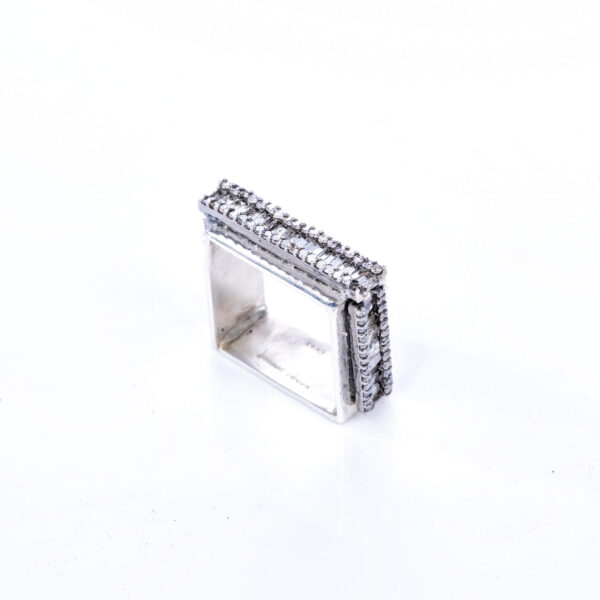 Sterling Silver Square Ring