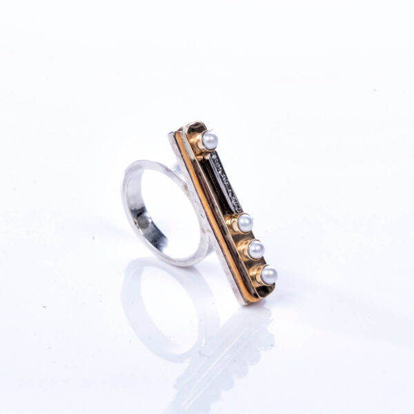 Sterling Silver & Gold Ring