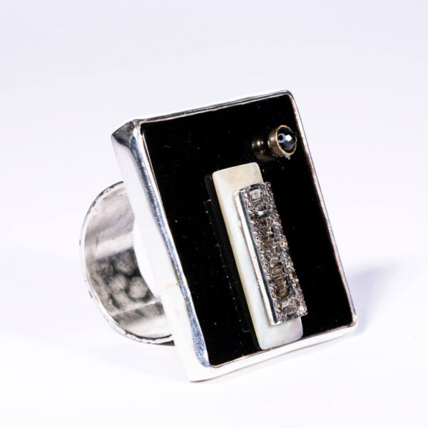 Sterling Silver Square Ring