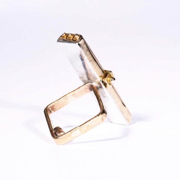 Gold Square Ring