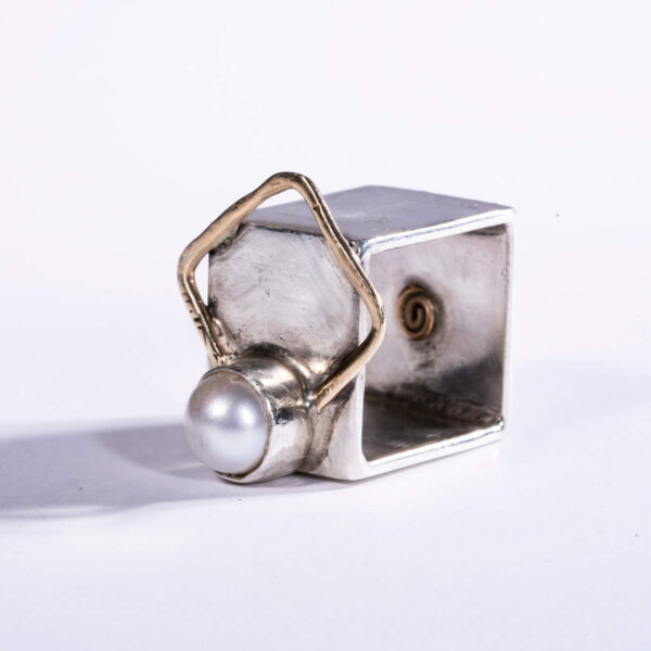 Sterling Silver Square Ring