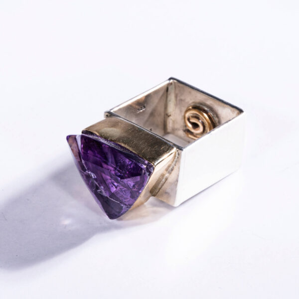 Sterling Silver Square Ring