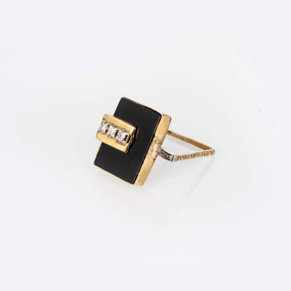 Gold Square Ring