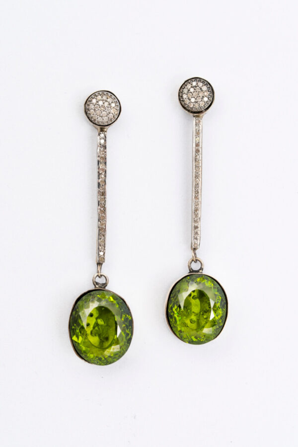 Gemstone Drop Earrings